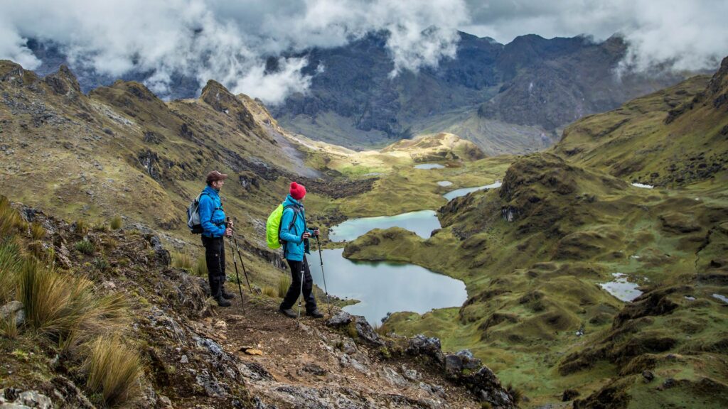Relaxing hot springs in Lares Valley compared to the Salkantay vs Lares route